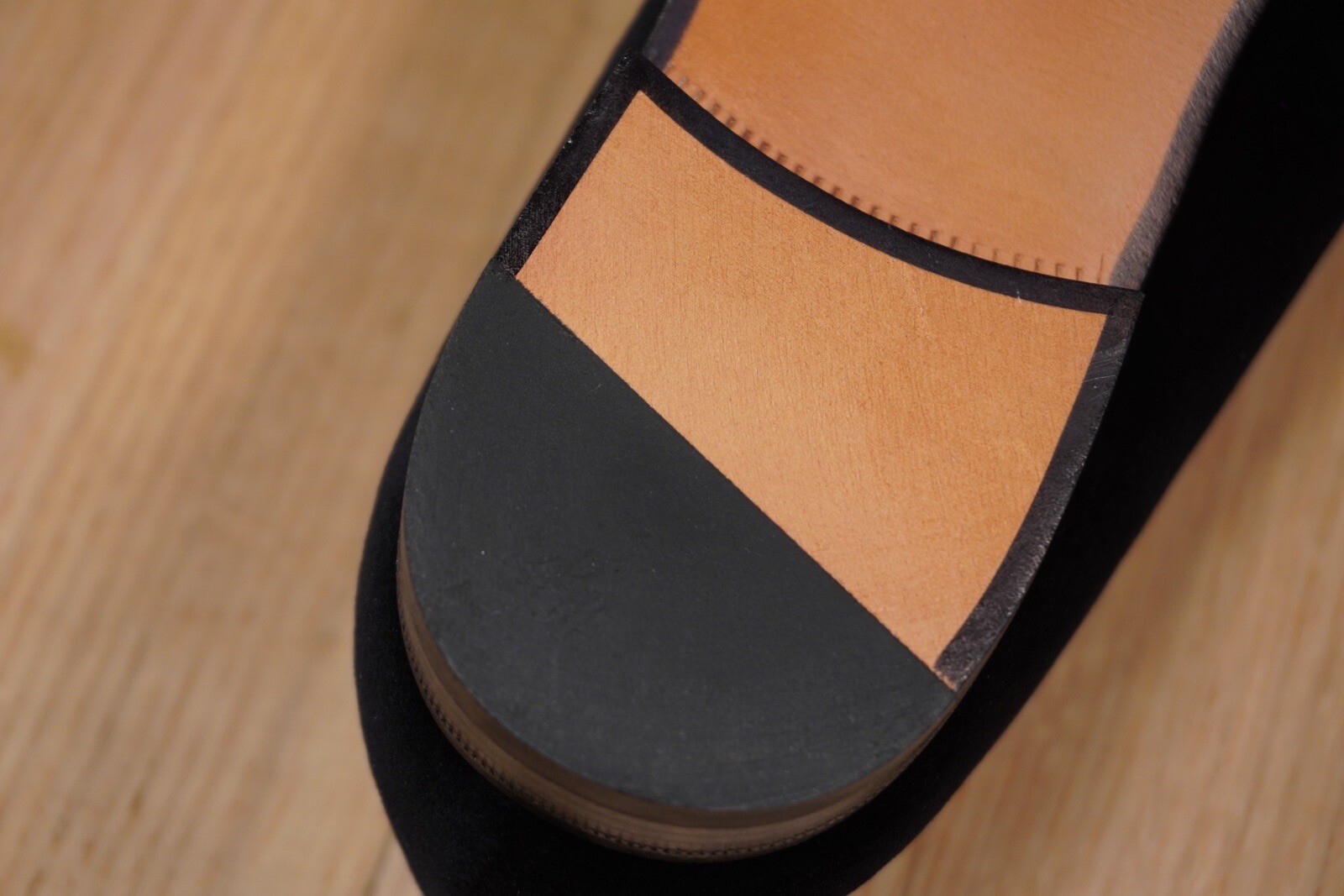 Ralph Lauren Purple Label Alonzo Deco Slipper Black Size 8B Velvet Brand New