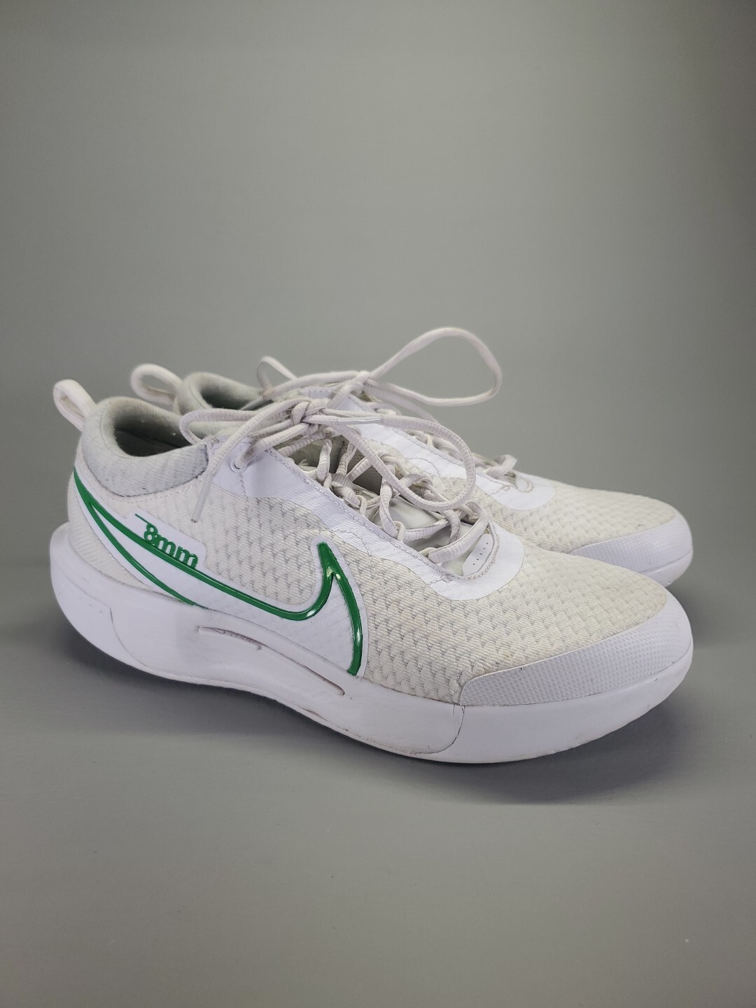Nike Court Air Zoom Pro 8mm Womens 9.5 Off White Green Tennis Shoes DV3285-103