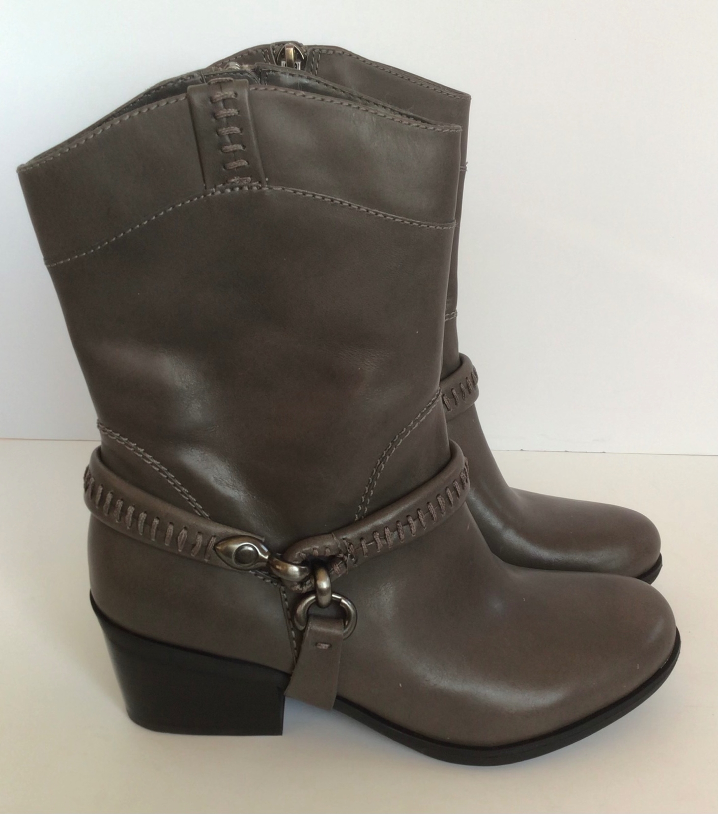 B. MAKOWSKY Hudson Leather Western Boots w/Removable Harness (Size 6.5 M)