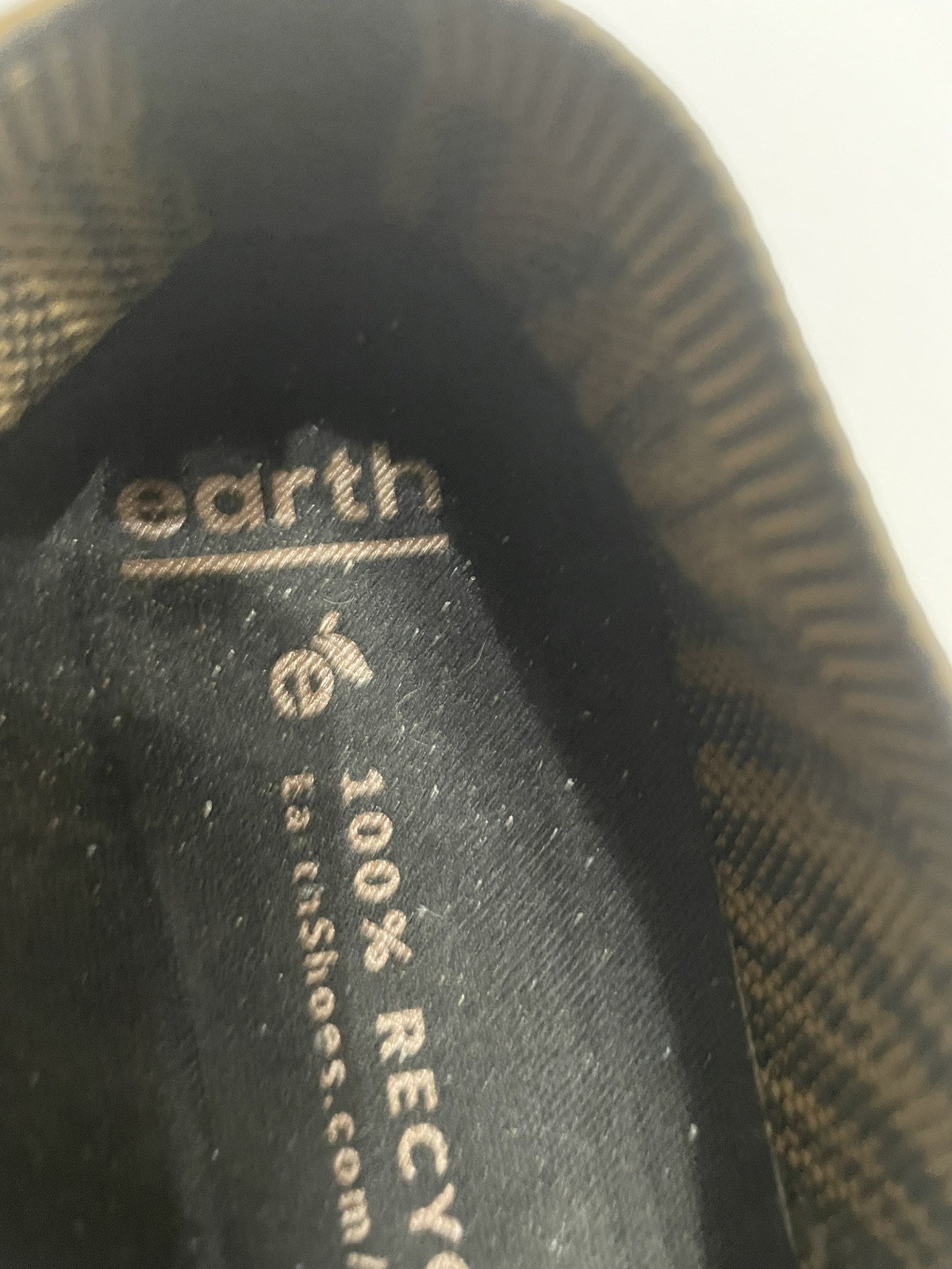 Earth Shoes Womens 9 Slide Sneaker Zen Spree Shoe Knit Recyclable Brown Black