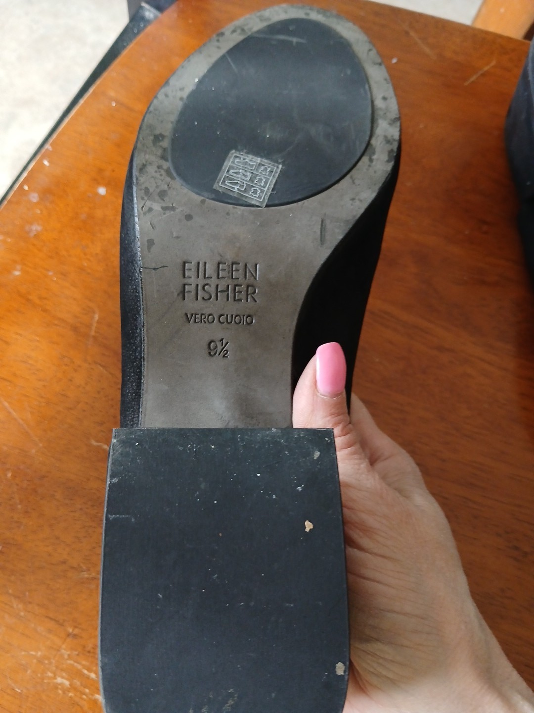 Eileen Fisher womens 9.5 ankle booties 100% leather Open Toe Slingback