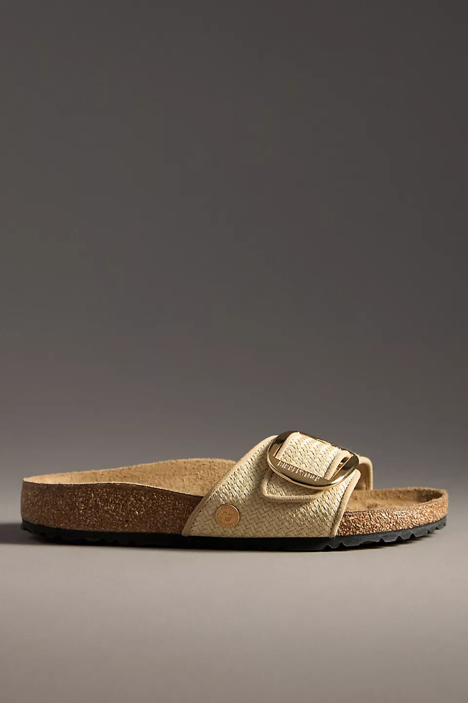 Birkenstock Madrid Big Buckle Raffia Sandals – Natural – Free Shipping US