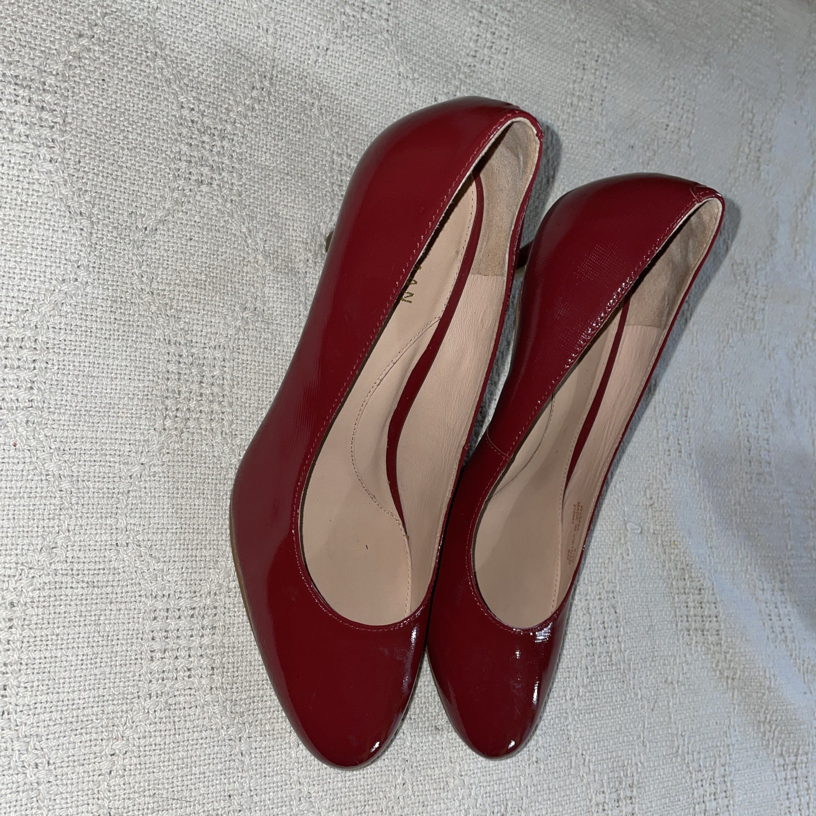 Cole Haan Grand Womens Dress Pumps Size 6.5 B Red Leather Business Formal City