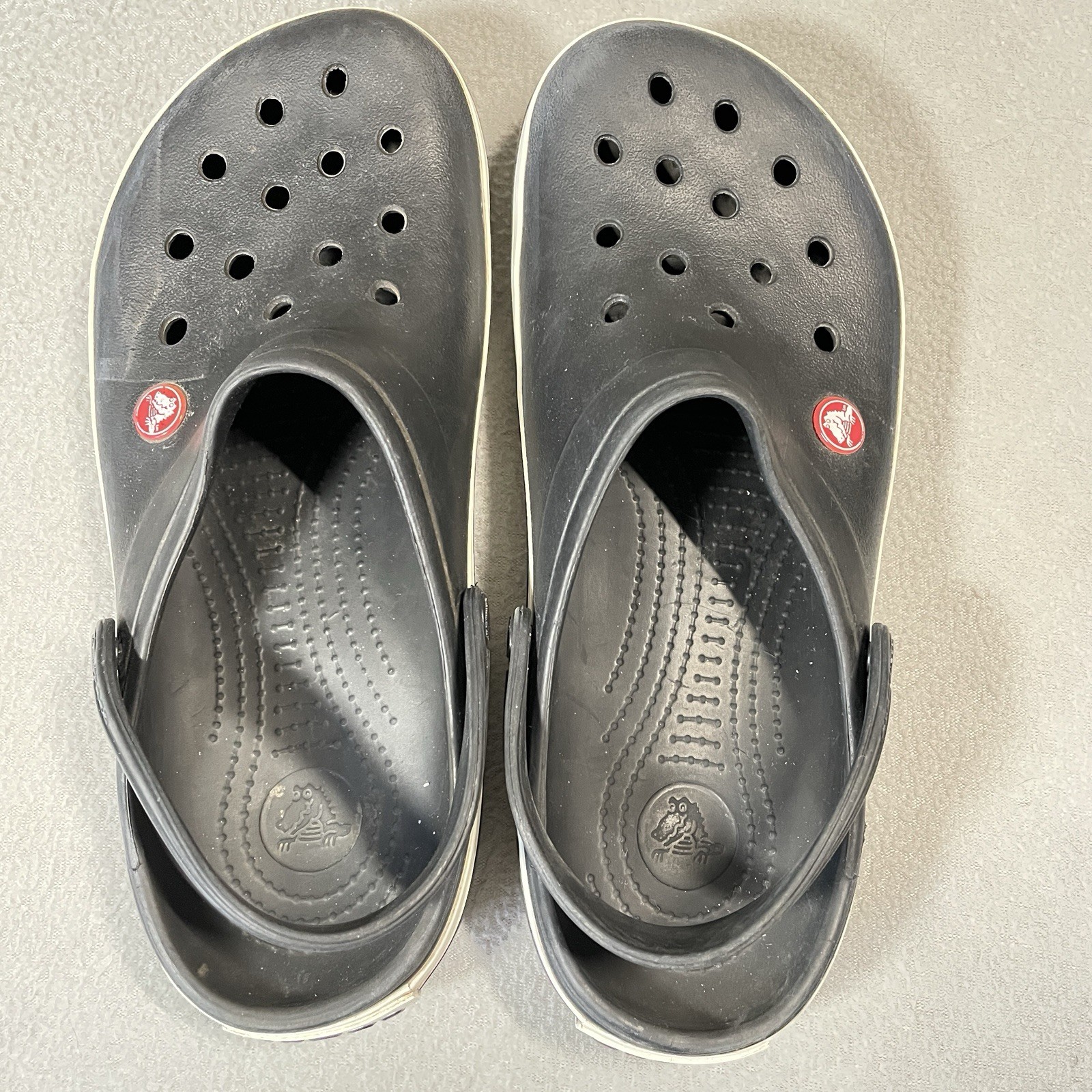 Crocs Size 9M 11W Sandals Crocband Clog Black Shoes Beach Outdoor Unisex