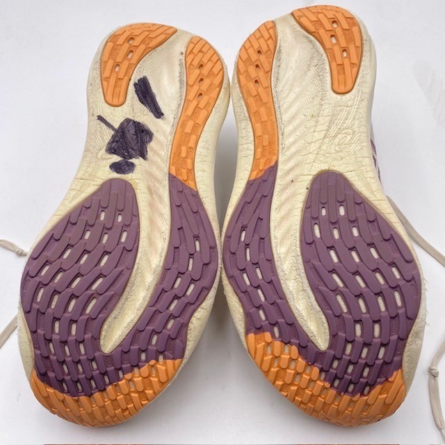 ASICS Gel-Nimbus 26 Running Shoes Womens 10 Oatmeal Plum Cushioned 1012B601