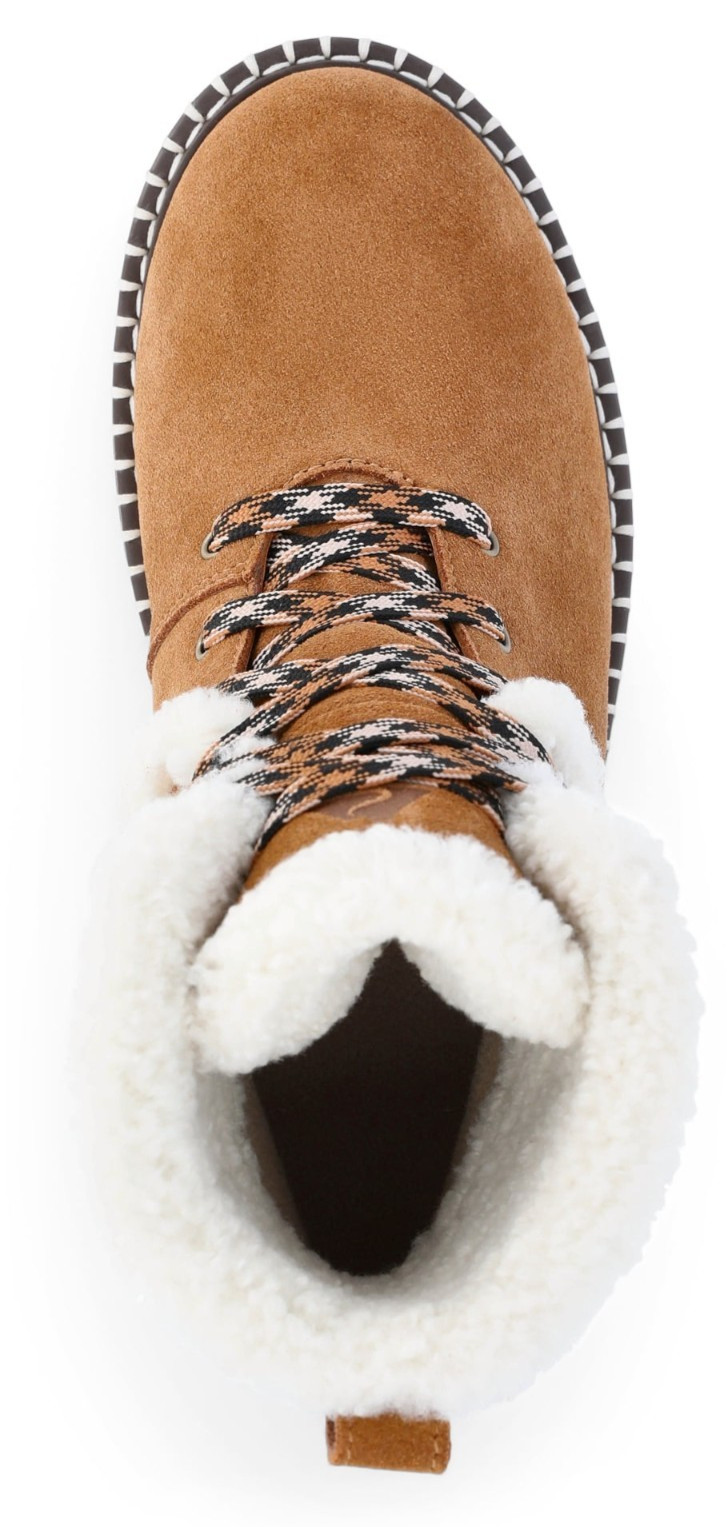 OZARK TRAIL WOMEN SNOW BOOTS NWT 3M THINSULATE WATERFROOF LEATHER CHESTNUT SZ 6