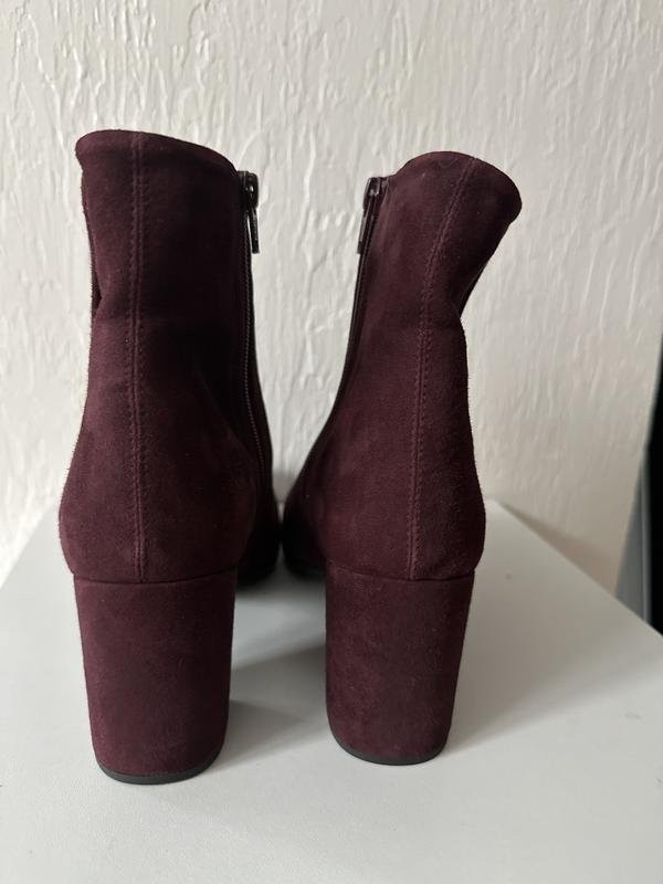 women unisa ankle boots burgundy suede 41
