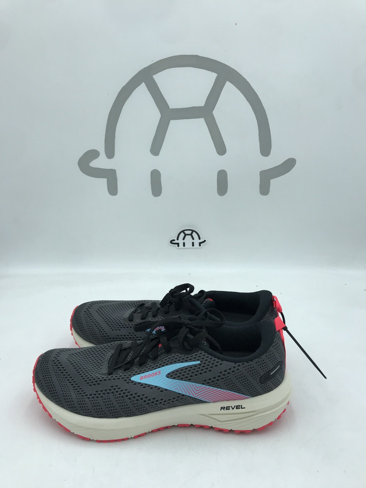 Brooks Revel 6 Black/Ebony/Bluefish Mesh Sneaker Women’s 8.5