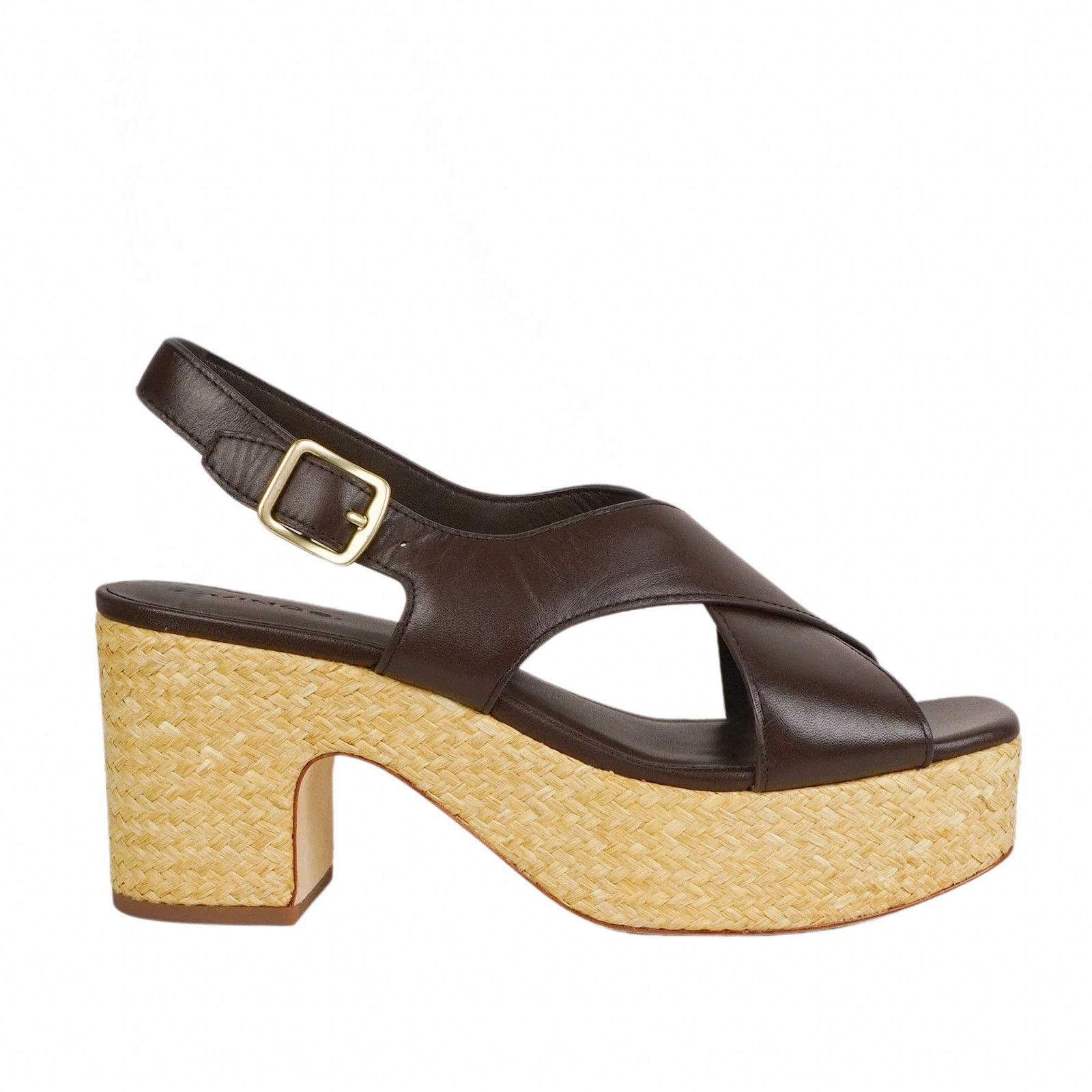 Vince. Clementina Platform Sandals in Cacao Brown