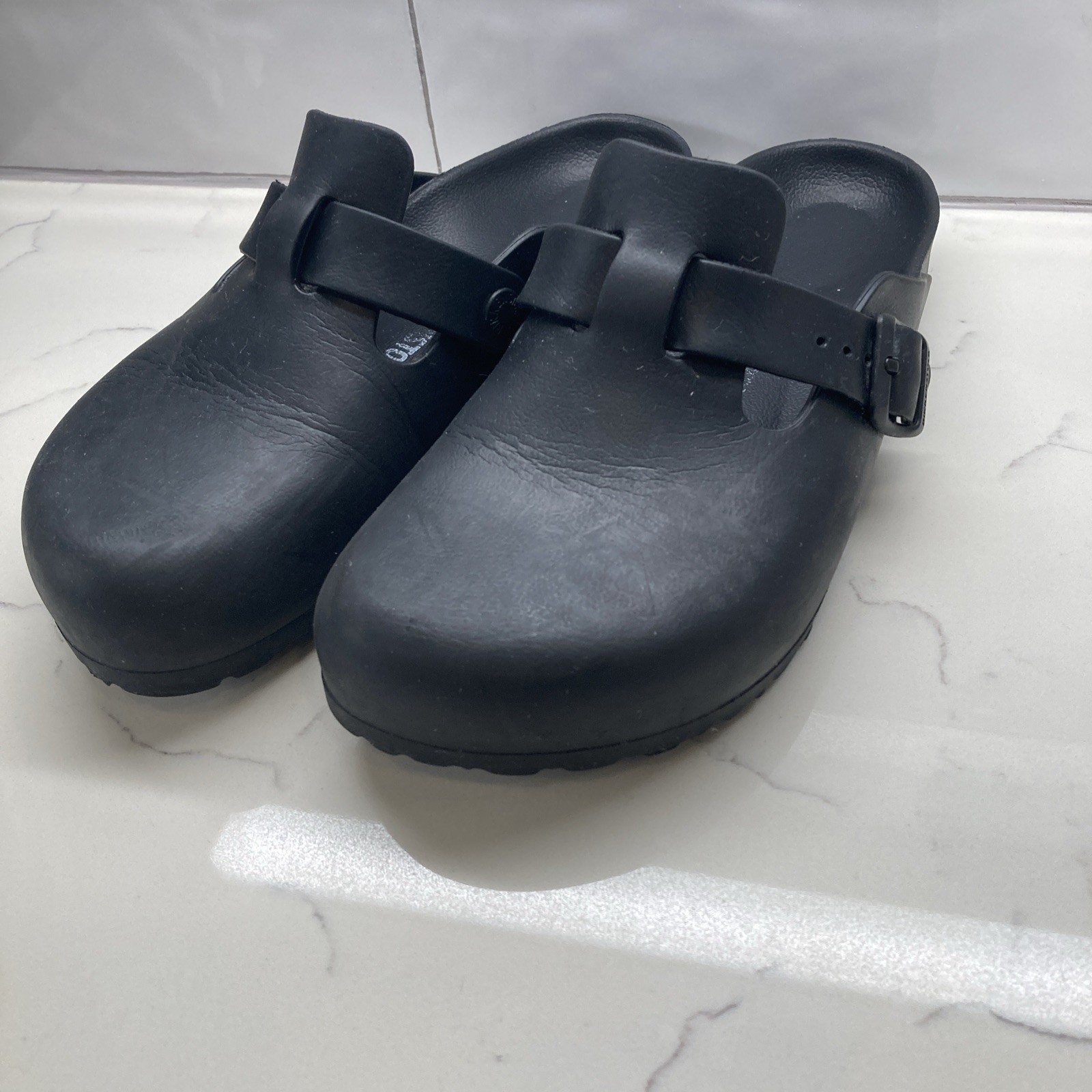 Sweet Birkenstock Boston Essentials Eva Clogs Black L8 M6 Narrow Width