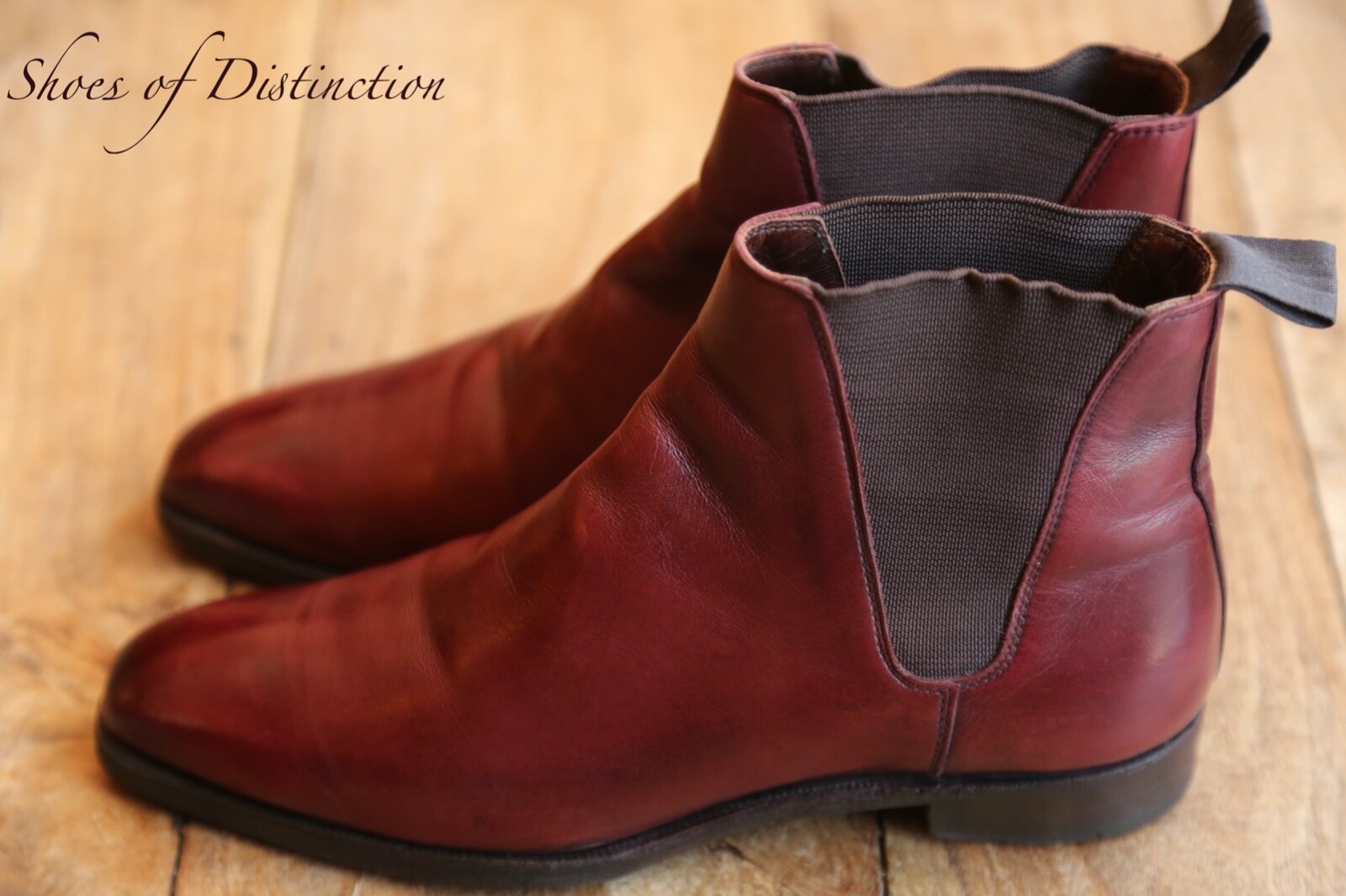 Crockett & Jones Haddon Burgundy Leather Chelsea Boots Shoes Ladies UK 7.5
