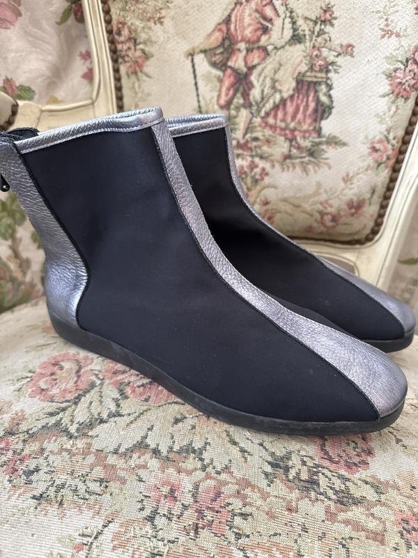women ark boots grey leather 40.5