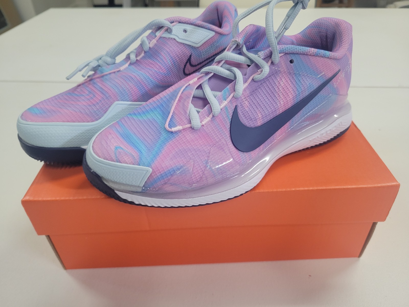 Size 6 – NikeCourt Air Zoom Vapor Pro Pink Foam Glacier Blue W
