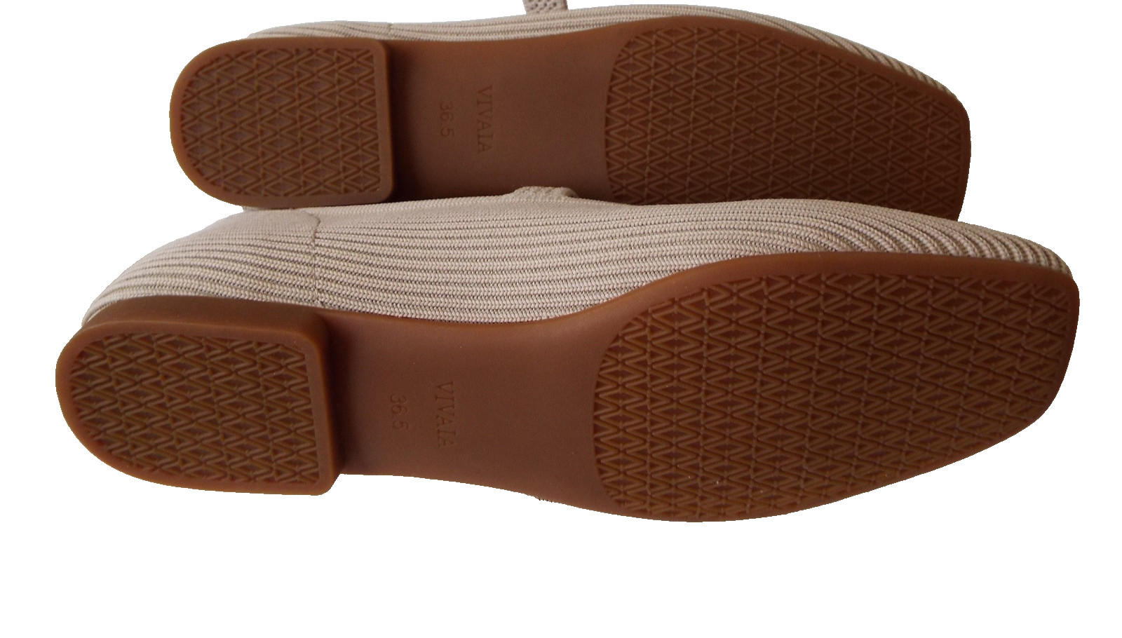 NEW***VIVAIA Sz 36.5/6 M Almond Knit Mary Jane FLATS!!