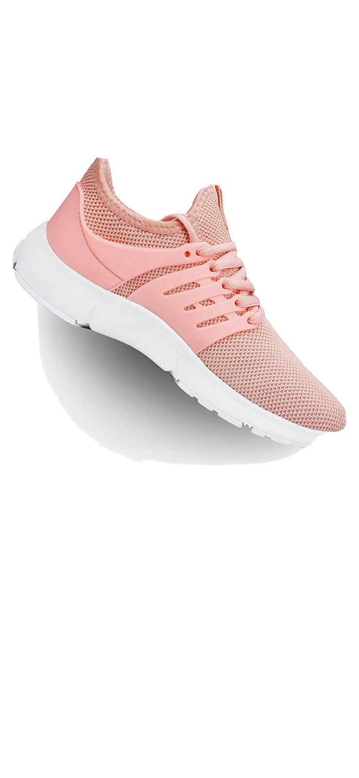 Feetmat Women’s Running Shoes Breathable Mesh Sneakers Sports Size 9.5 Peach