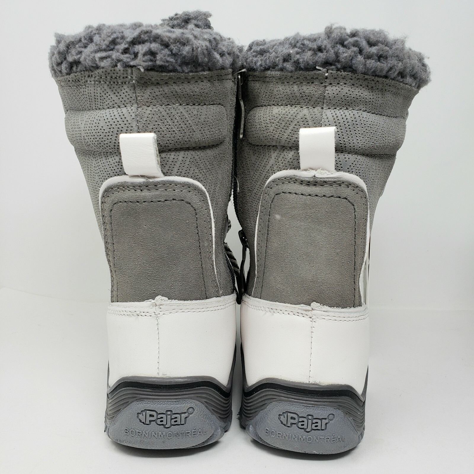 Pajar Adelina Womens US 5 5.5 M EU 36 Waterproof Gray White Snow Boots New