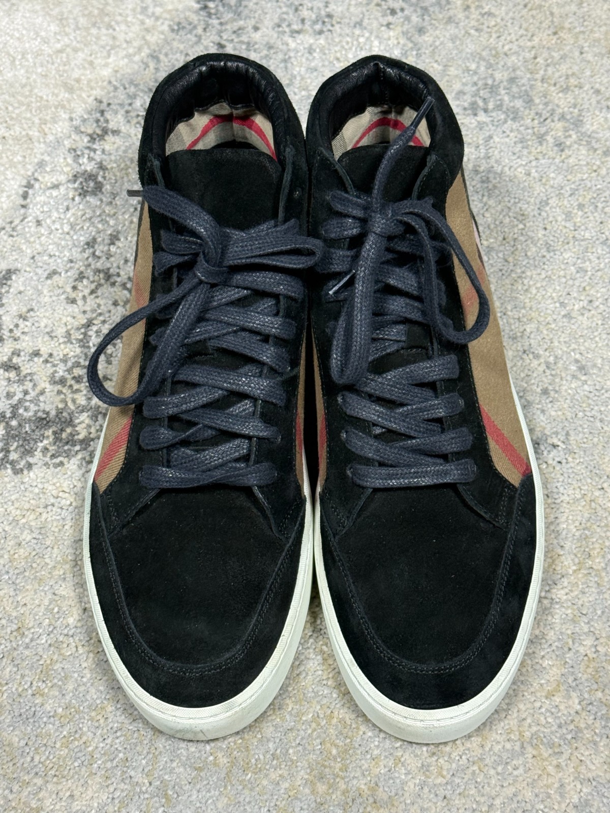 Burberry Sneakers Hi Top Women’s Size (38.5 EU-8 US) Nova Check Suede