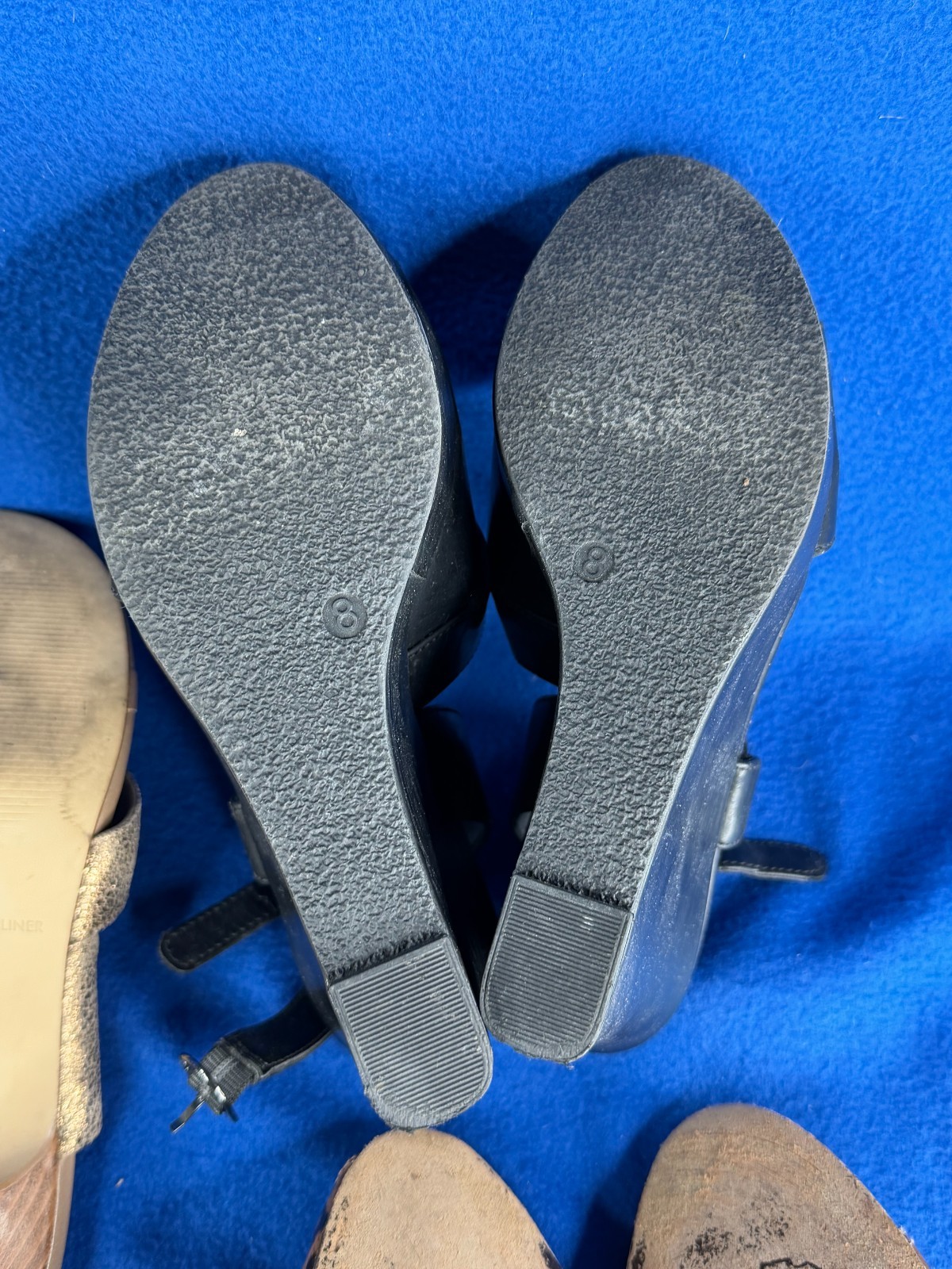 SIZE 8-8 1/2 LOT OF 8 PAIRS OF WOMENS SHOES INCLUDING DIOR & OTHER BRANDS