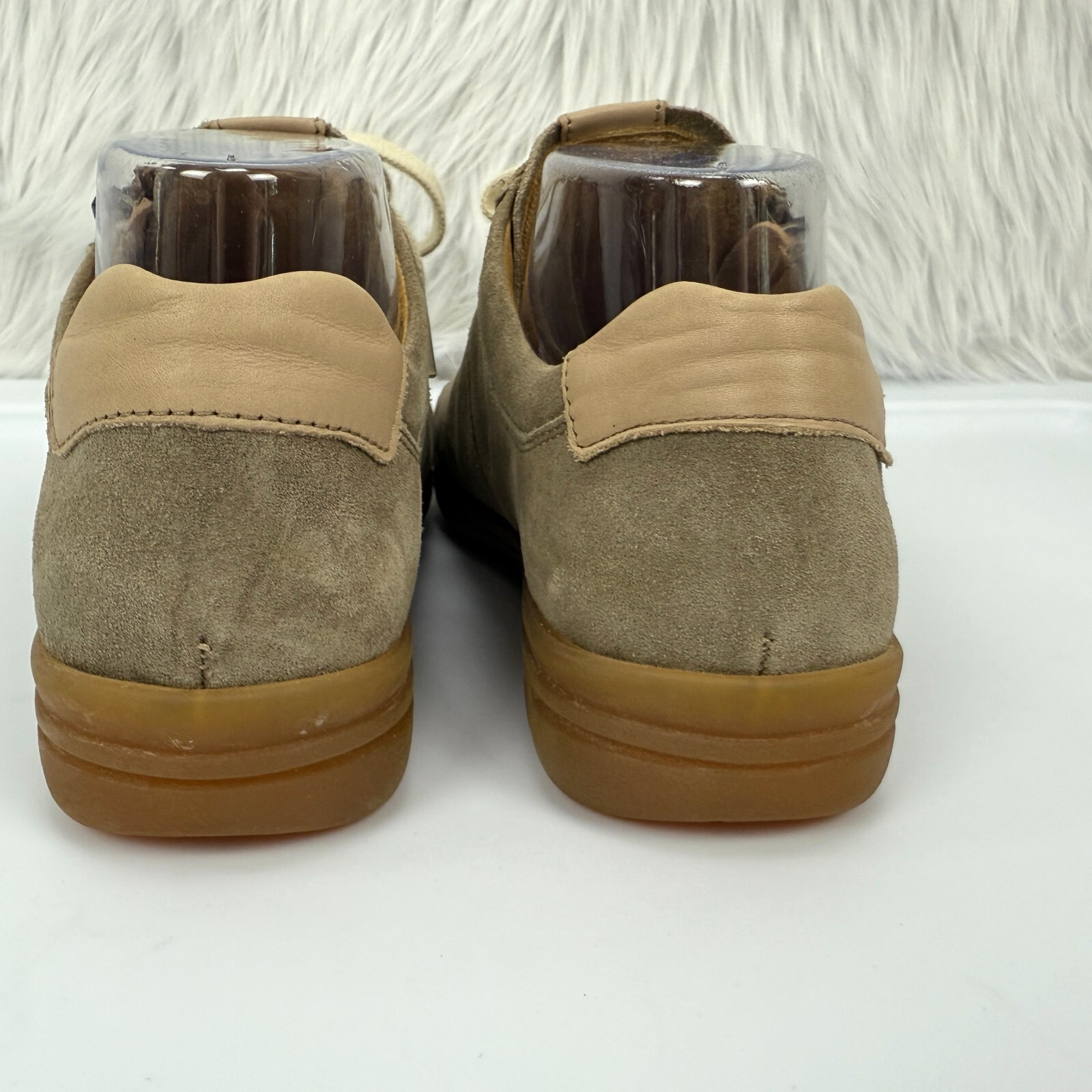Hartjes Womens Lace Up Zip Suede Sneakers US Sz 6 Austria UK 4.5 Taupe *Read