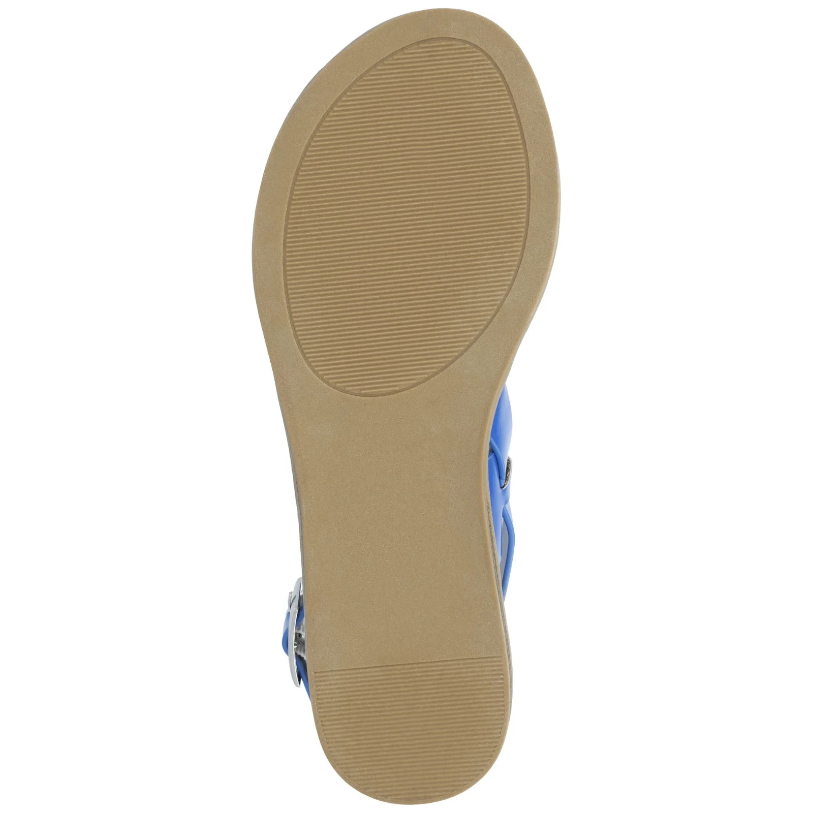 Journee Collection Lavine Double Strap Flat Sandals Blue Women Open Toe Size 11
