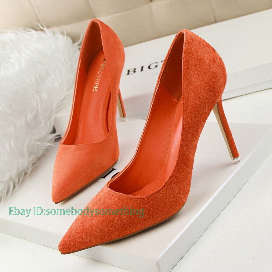 Women’s Pointed Toe Slip on Stiletto High Heeled Classic Party Wedding Pumps