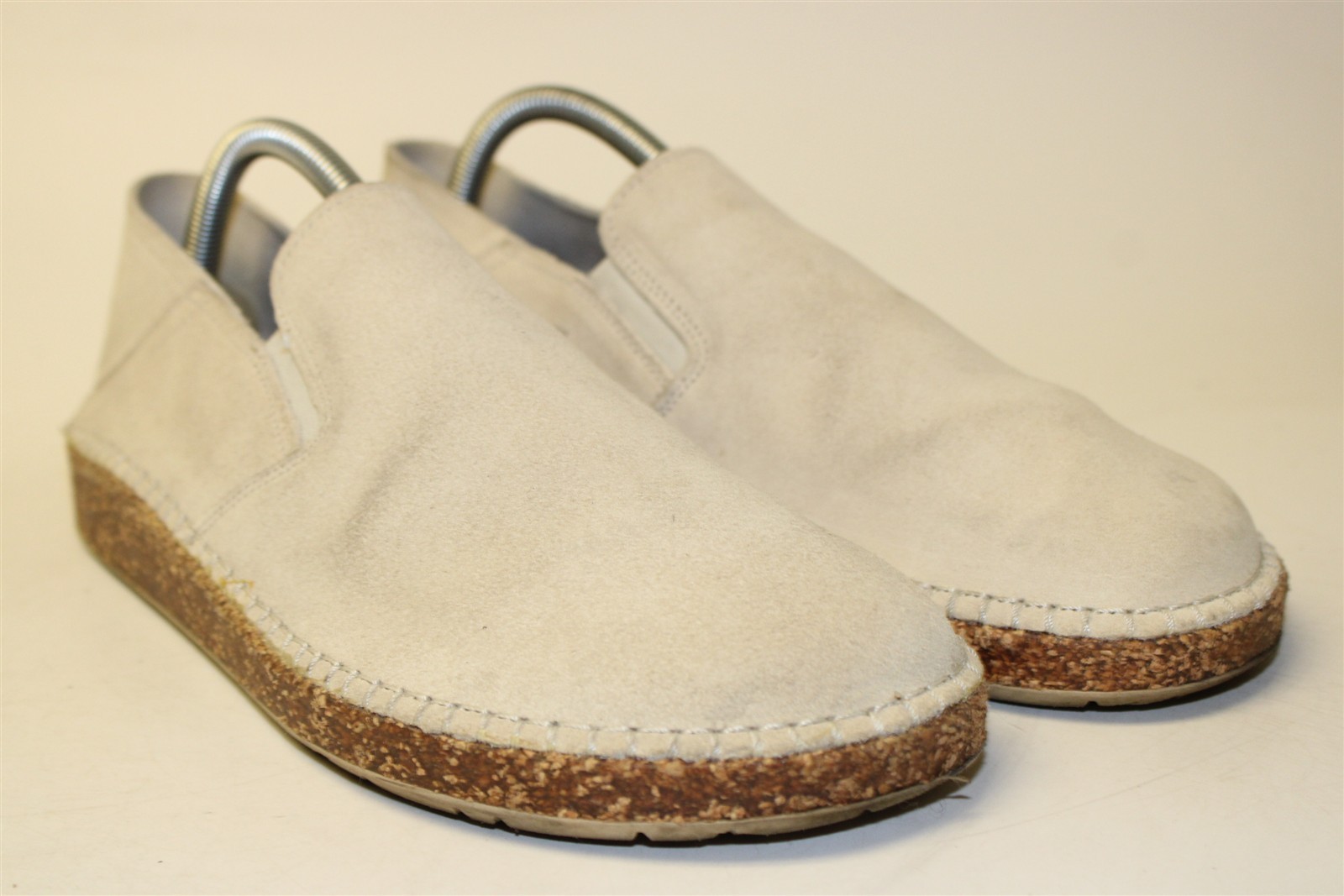 Birkenstock Callan Suede Slip On Loafers Womens 10 N 41 Mens 8 Light Beige Shoes