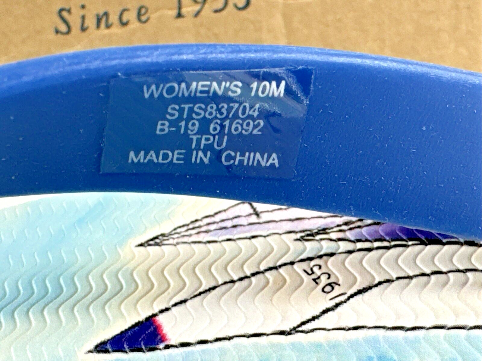 NEW OLD STOCK Sperry Wharf Thong Womens Regatta Slippers Size US 10M