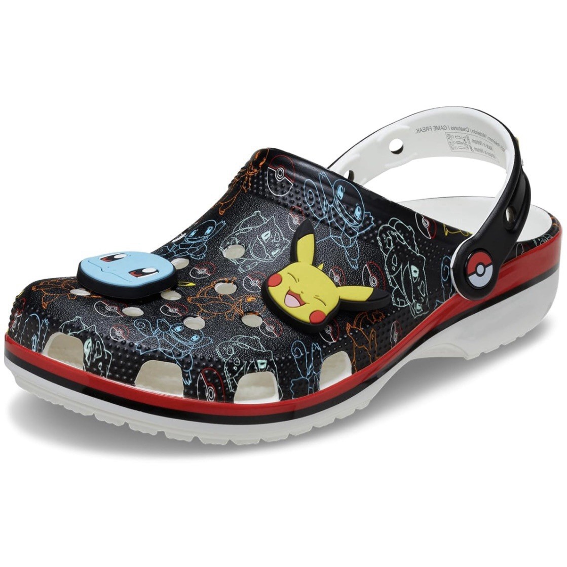 Crocs x Pokemon «Pokemon Starters» Classic Clog 211343-90H Women’s Size 6 NWB