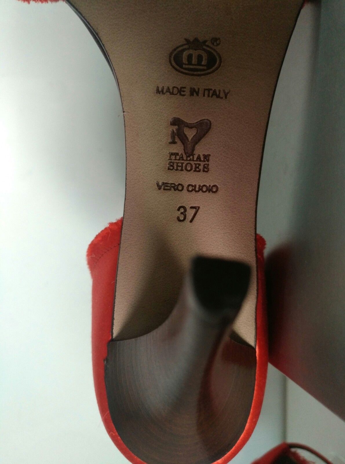Manas Lea Foscati Elegant Sandal Women Satin Red ITALY N°35-36-37-38-39-40