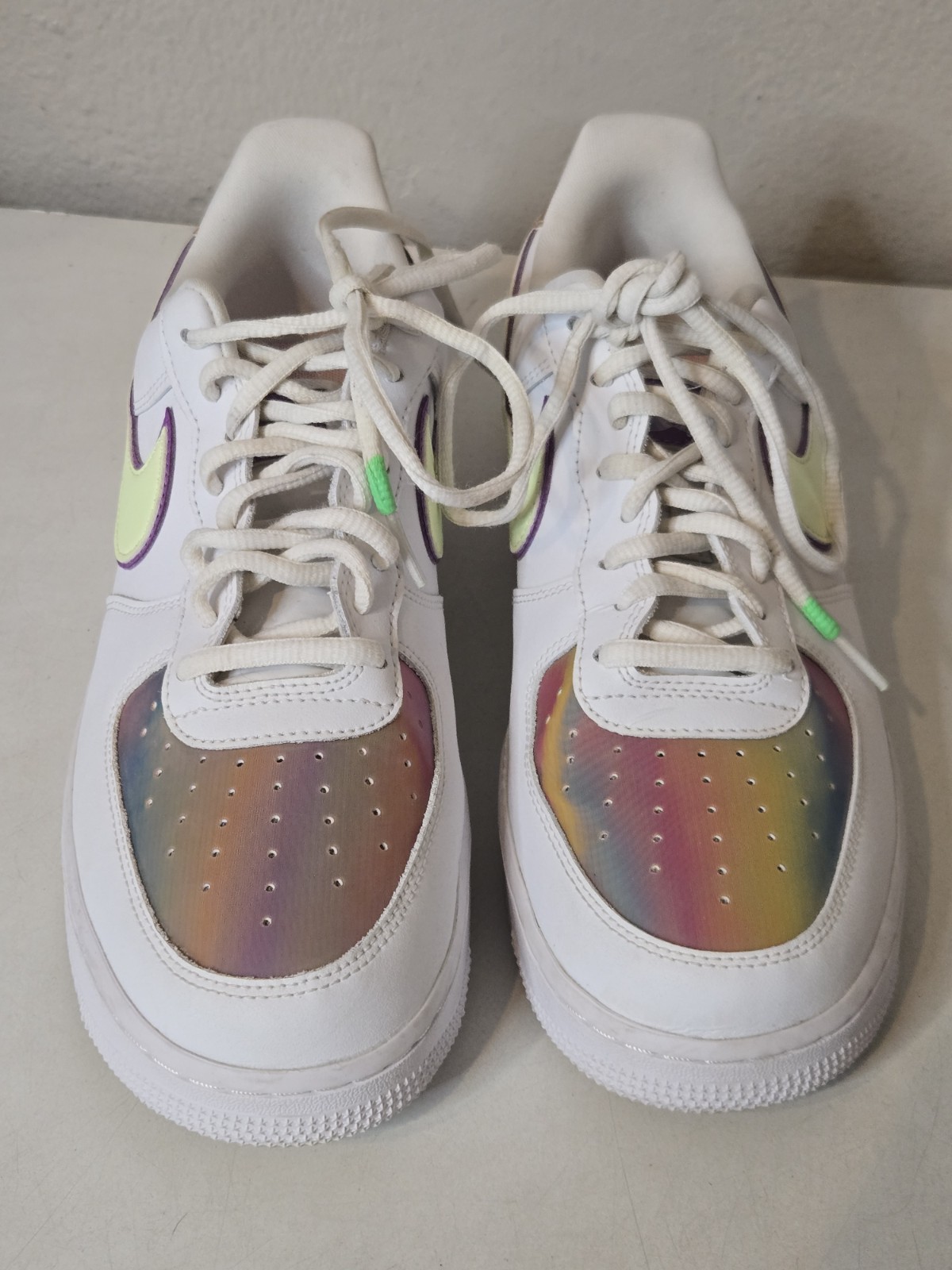 Nike Air Force 1 Low Top Easter Sneakers Shoes CWO367-100 Size 10 No Box