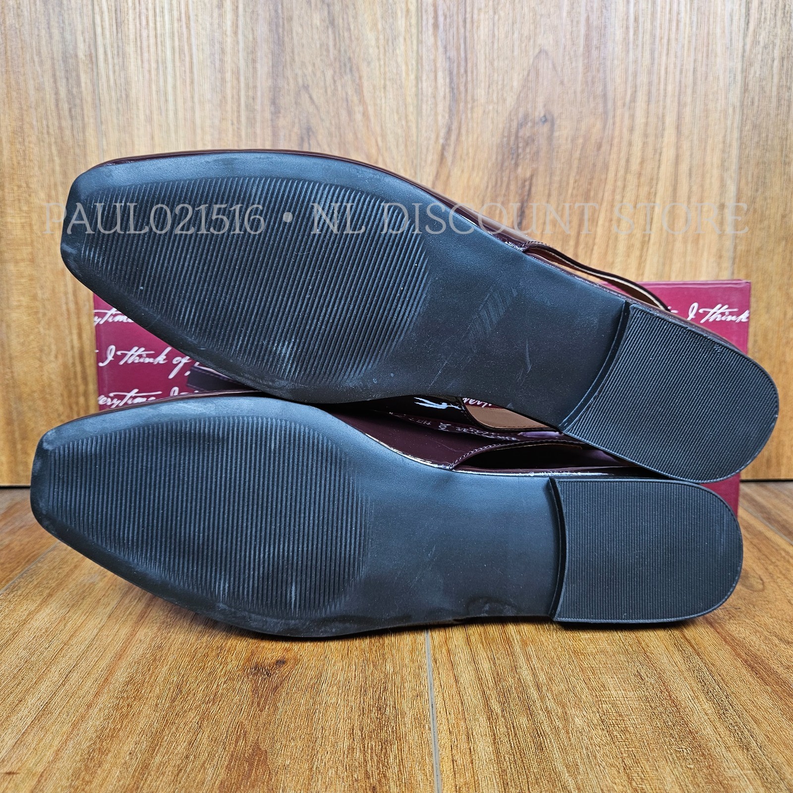 KENSIE Women’s Felice Slingback Flats ~ Red(Gloss) ~ Various Sizes