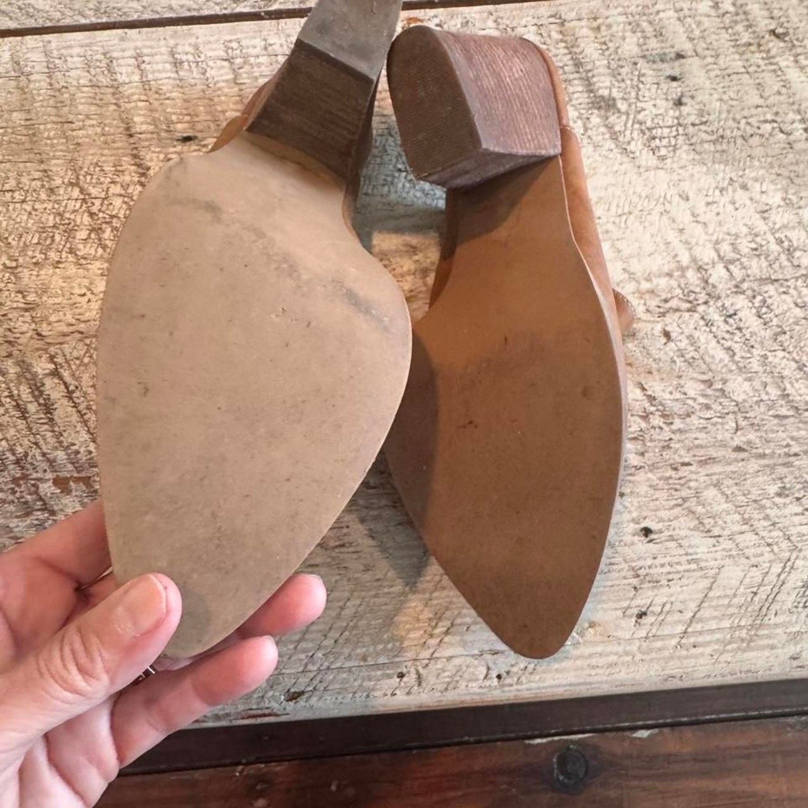 Abound Women’s Brown Tan Mules Slip On Casual Comfort Shoes