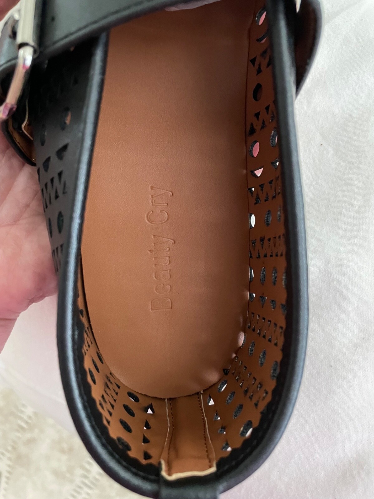 Black Flats Ballet Women’s 8 Beauty Cry Mesh Mary Jane Dressy Casual Daily Shoes