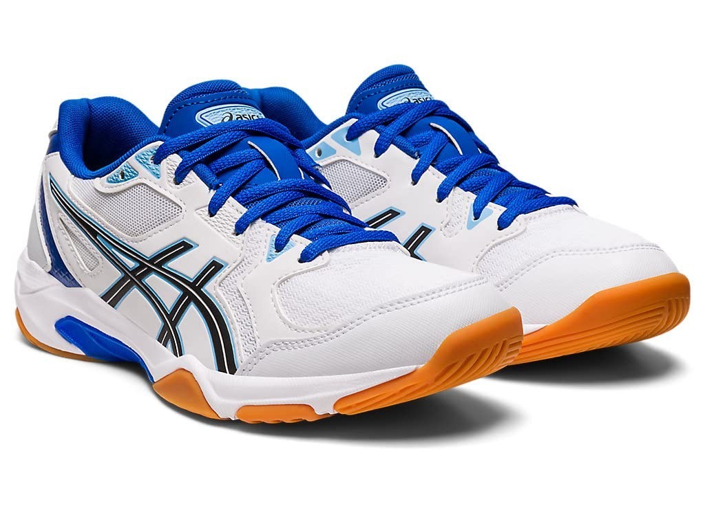 ASICS Women’s Gel-Rocket 10 Volleyball Shoes White/Arctic Blue Size 9 US/ 7 UK