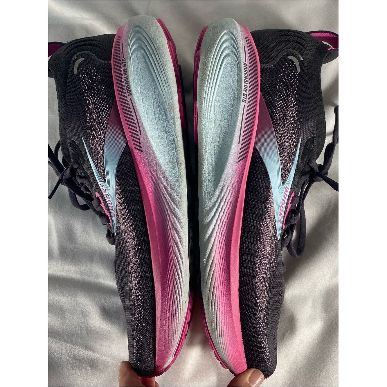 BROOKS Adrenaline GTS Running DNA Loft Nitrogen Injected, Pink, black size 12