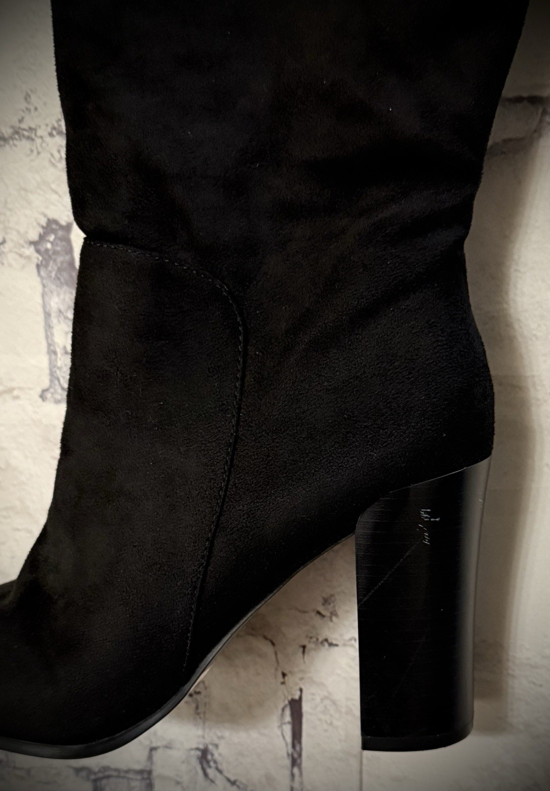 Forever21 Black Knee High Boots Sz 9W