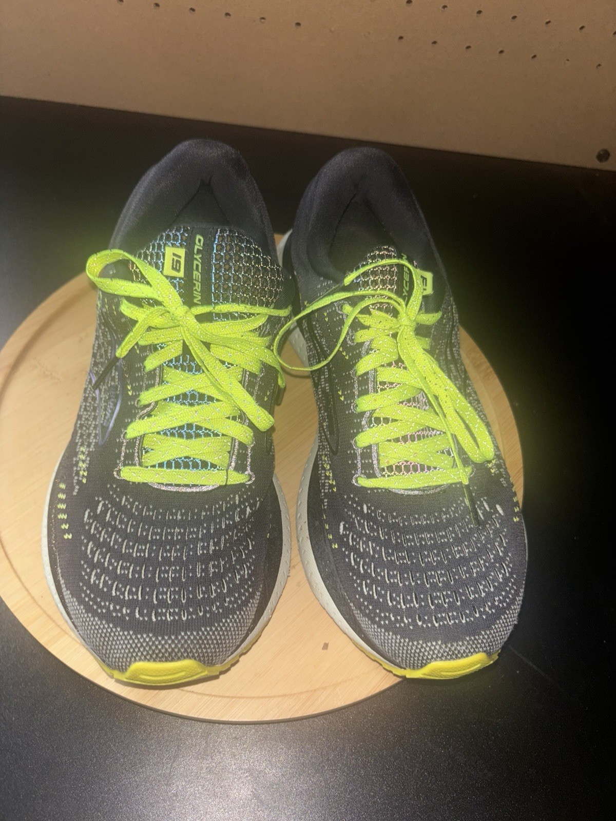 Brooks Glycerin Size 8.5 Women / GTS 19 Black/Metallic/yellow
