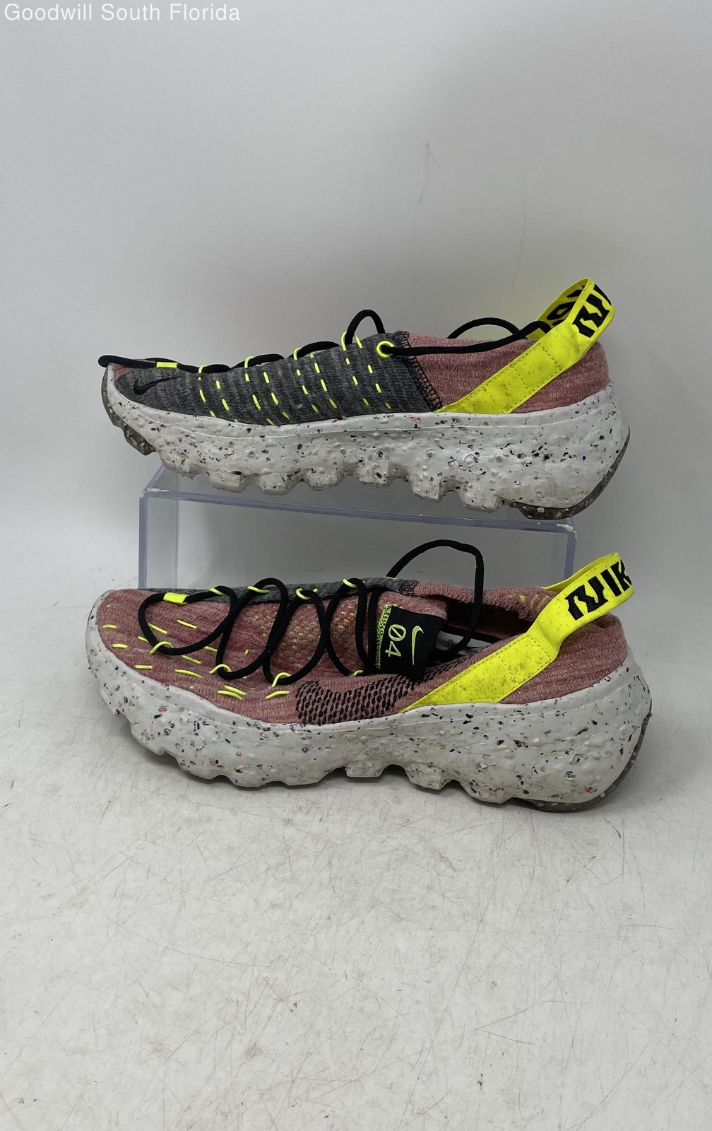 Nike Womens Space Hippie 04 CD3476-700 Multicolor Lace-Up Sneaker Shoes Size 7.5