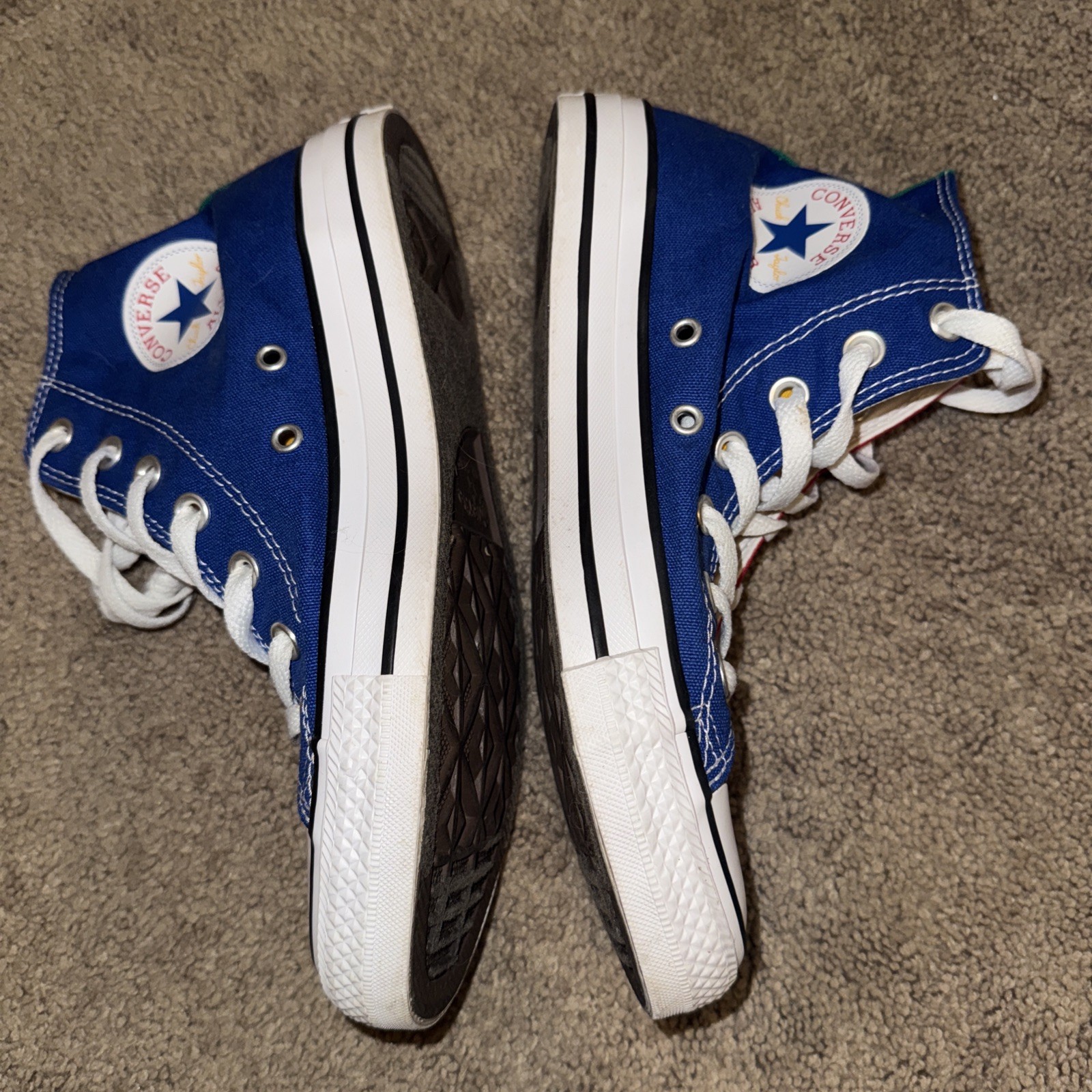 Converse All Star Chuck Taylor Primary Color Block High Top Sneakers Wmn 8/MN 6