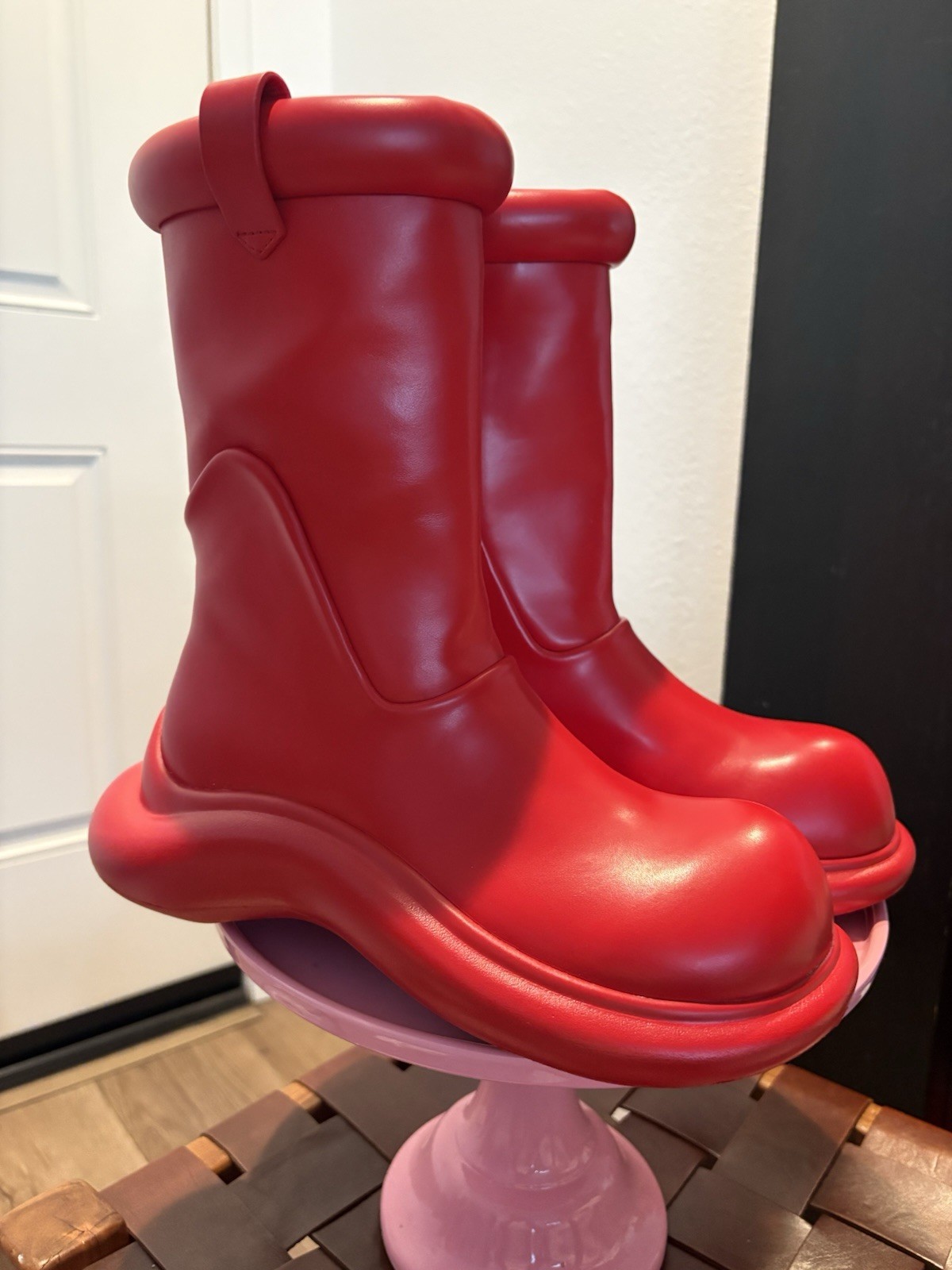 Red Boots Women’s 39 Brand New Never Worn In Box Red