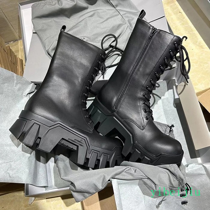 Womens Punk Gothic Lace Up Ankle Boots Platform Thick Sole Heel Shoes Motorcycle
