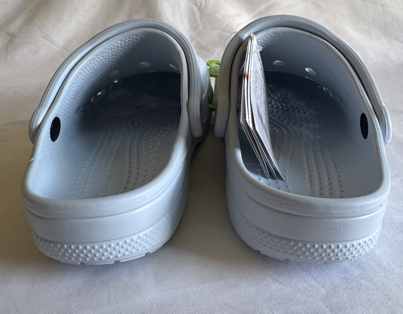Crocs Baya Clogs Mineral Blue M6 W8 NWT Logo Lightweight Slip On Comfort Unisex