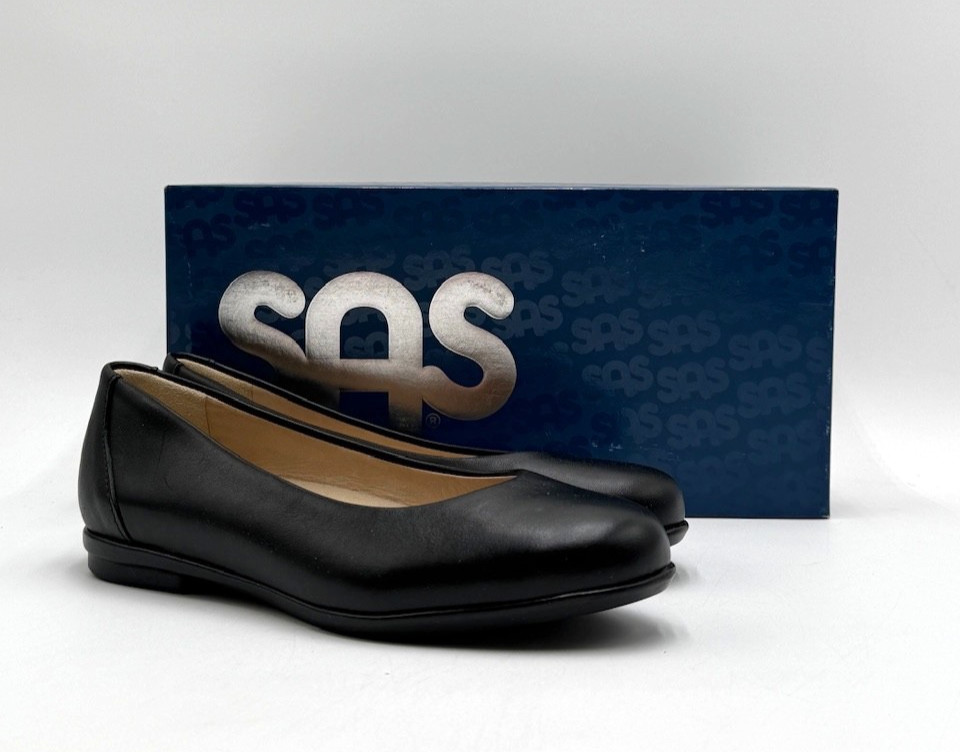 SAS SCENIC BLACK Women’s NEW Flat Ballet Black Multiple Sizes