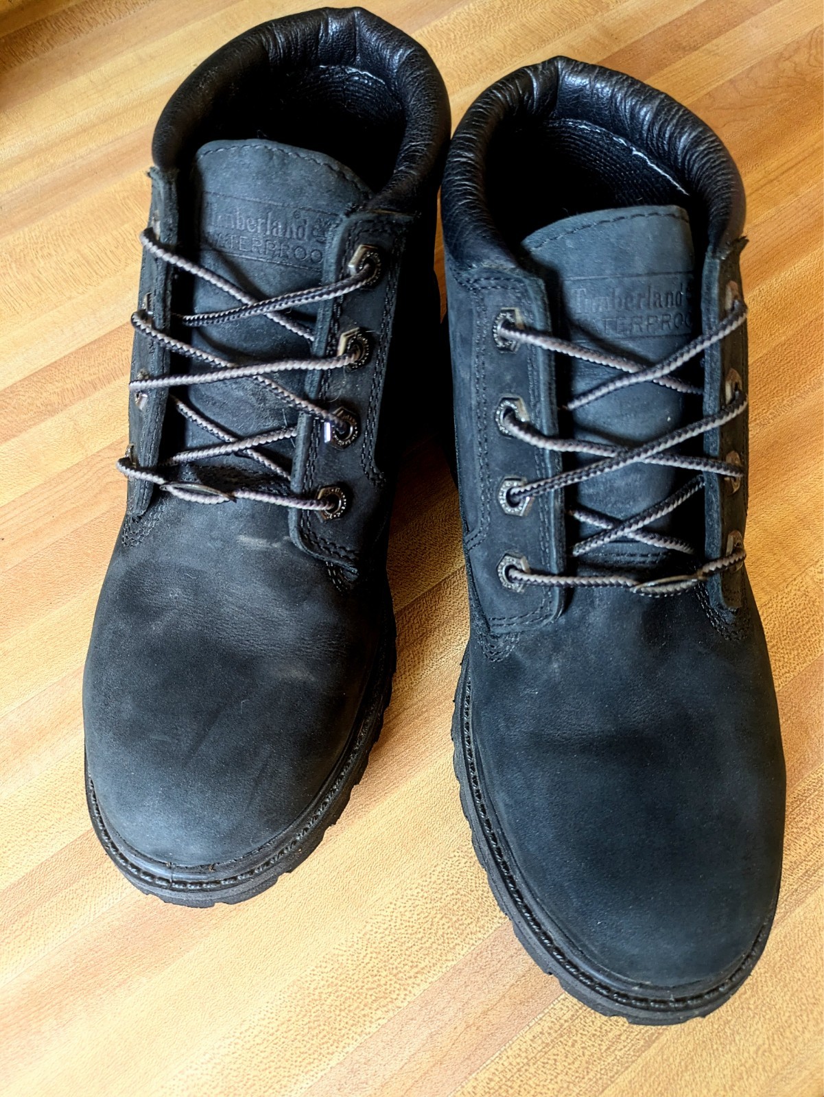 Black timberland boots women’s, size 7.5