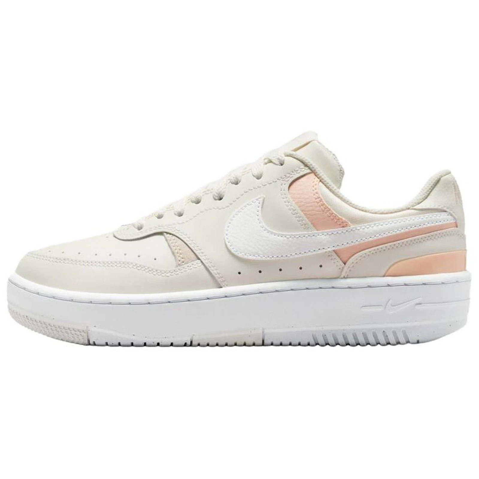 Nike DX9176-120 Cream Pink Gamma Force Women Platform Low Casual Sneakers