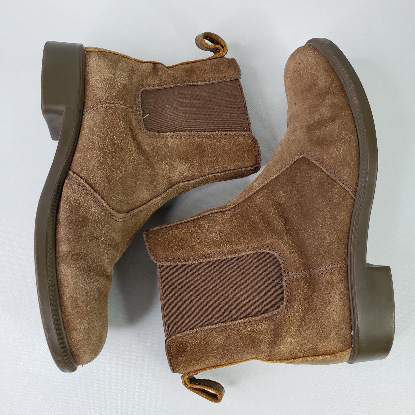 Kodiak Womens Chelsea Boots Size 8.5!Tan Leather Pull On Booties Unlined