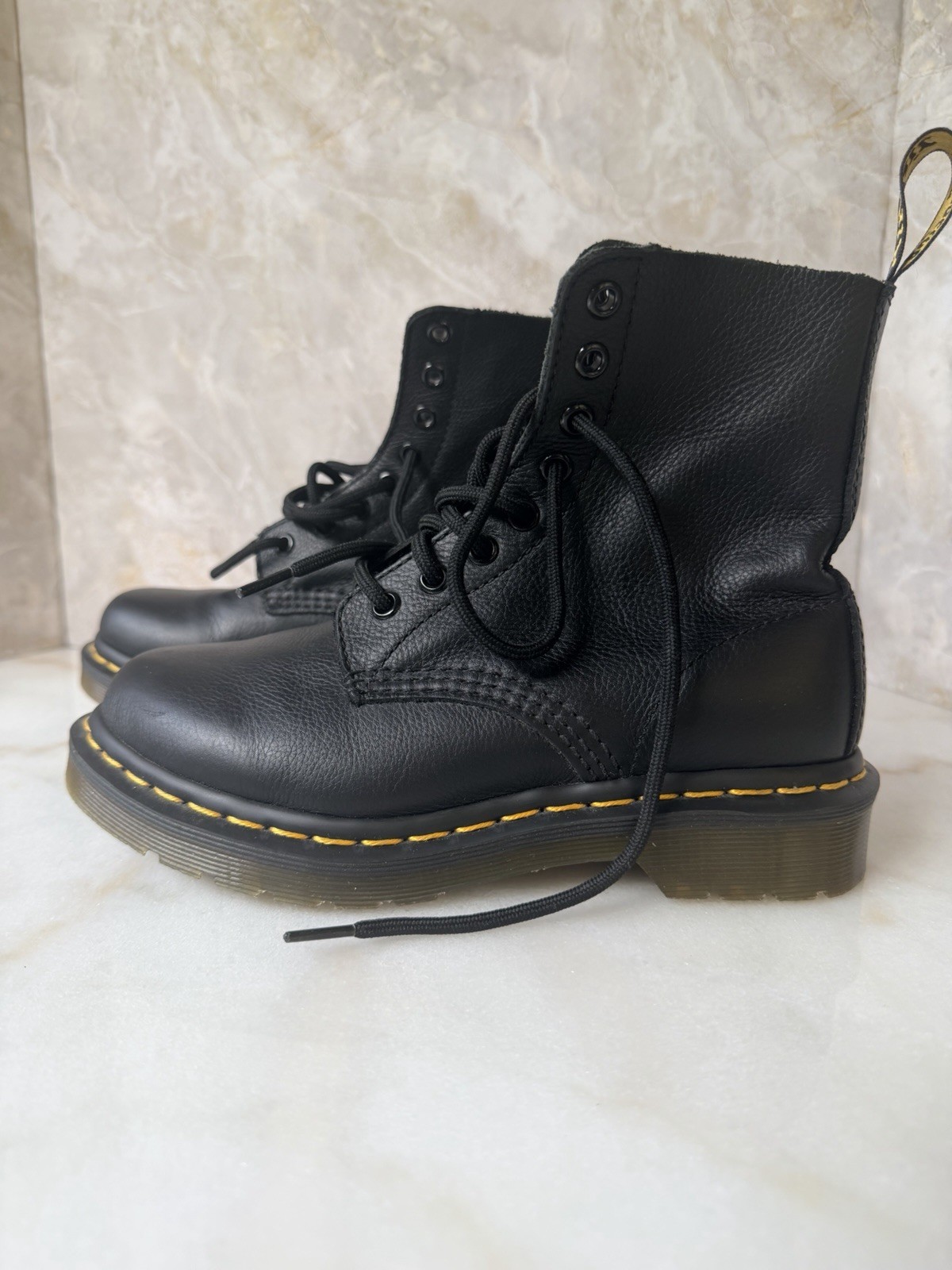 Dr. MARTENS | Pascal Leather Boots • SZ 5 (Fits Big)