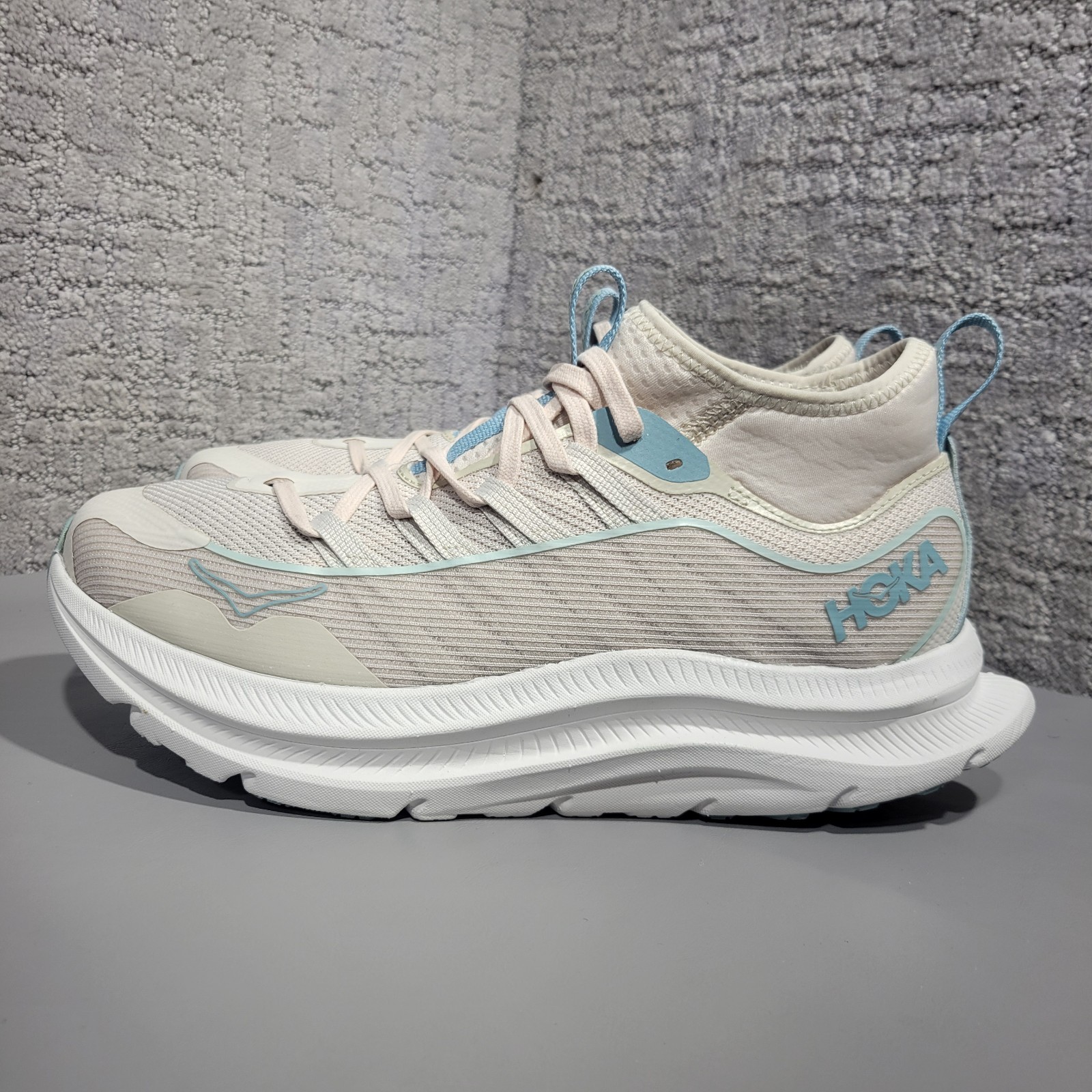 Hoka One One Kawana Mid Womens Size 10.5B Stucco White Running Shoes 1169290-SCW