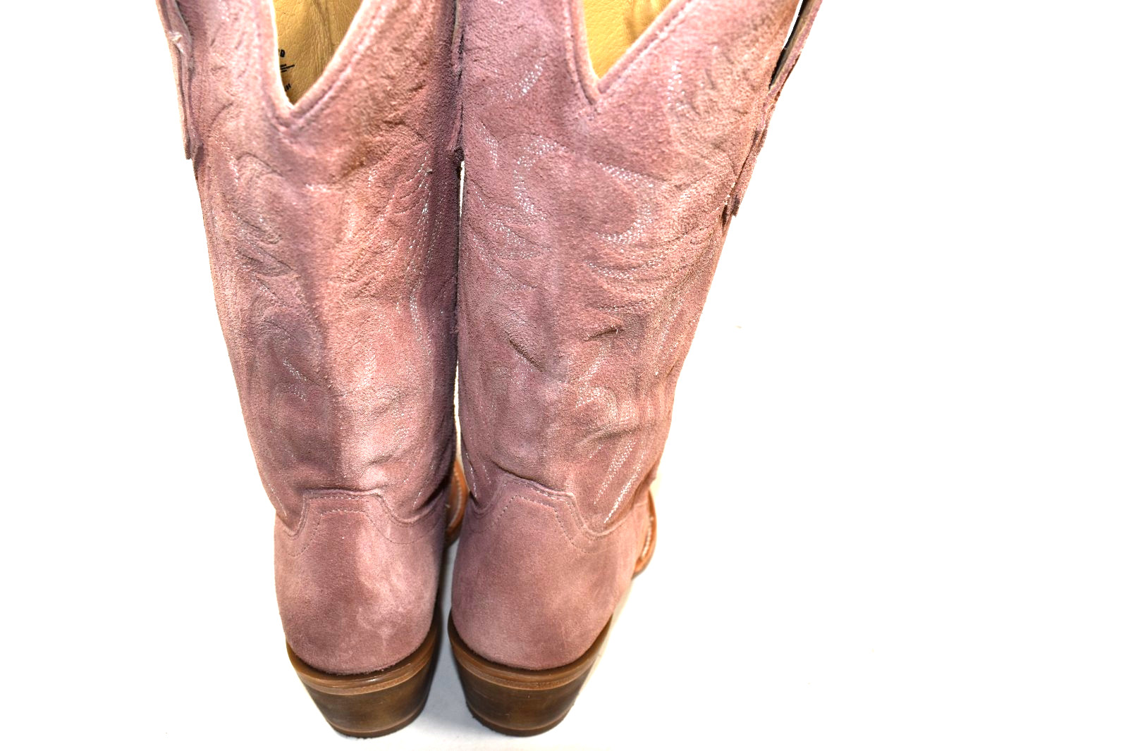 IDYLLWIND Women’s 8.5 B Charmed Life Western Boots ROUND Toe Pink Suede LEATHER