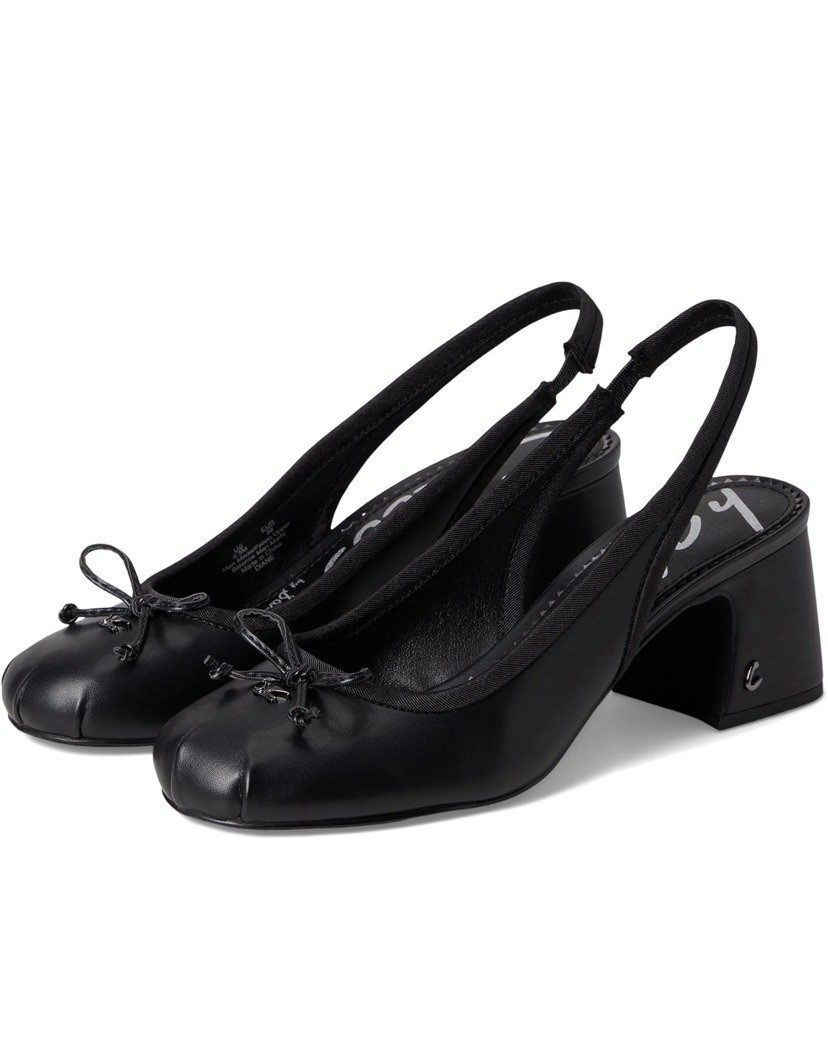 Circus Sam Edelman Diane Women’s Black Slingback Pump- US 8 M -EUR 38.5 – No Box